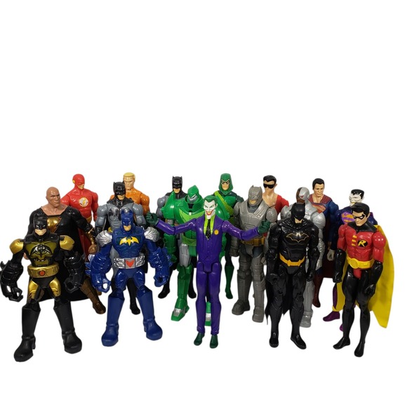 DC Comics Action Figure Lot 11" - Batman, Superman, Joker & More Figures - Picture 1 of 13